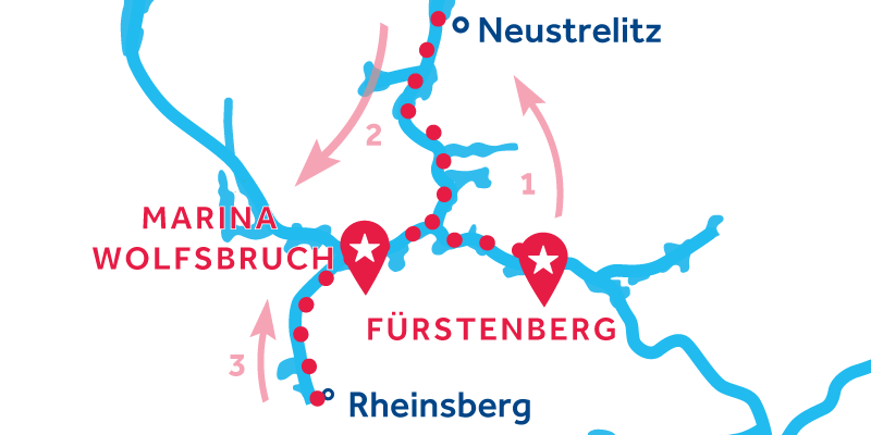 Fürstenberg IDA Y VUELTA vía Neustrelitz & Rheinsberg