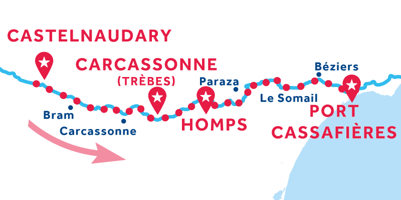 De Castelnaudary a Port Cassafières