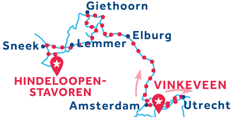 De Vinkeveen a Hindeloopen vía Ámsterdam, Utrecht & Sneek
