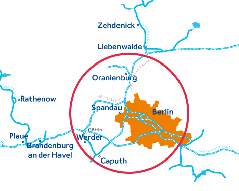mapa de navegación de Alemania