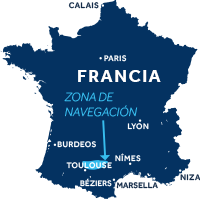 Región de navegación del río Lot en Francia